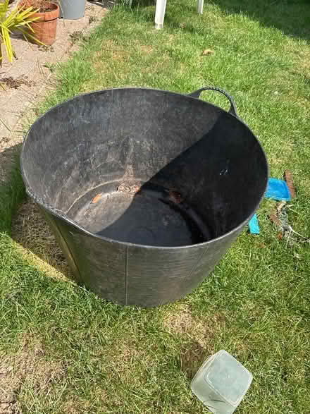 Photo of free Large black garden trug 22” diameter (Far Bletchley MK3) #1