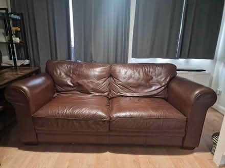 Photo of free 4 Seater Settee Leather (DA1) #1