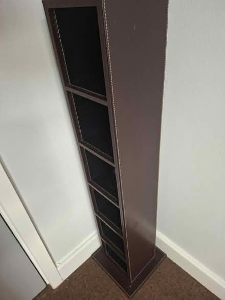 Photo of free Brown leather CD rack (Wolverhampton WV1) #3