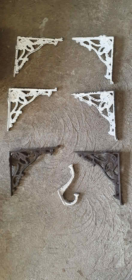 Photo of free Rustic shelf brackets and coat hook (Queensbury BD13 off Roper Lane) #1