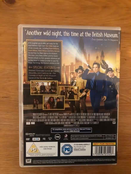 Photo of free Night at the Museum 2 DVD (Honor Oak/ Forest Hill SE23) #3