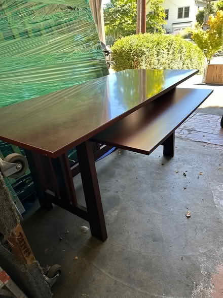 Photo of free Mission Wood Desk w/Keyboard Drawer (Queen Anne) #1