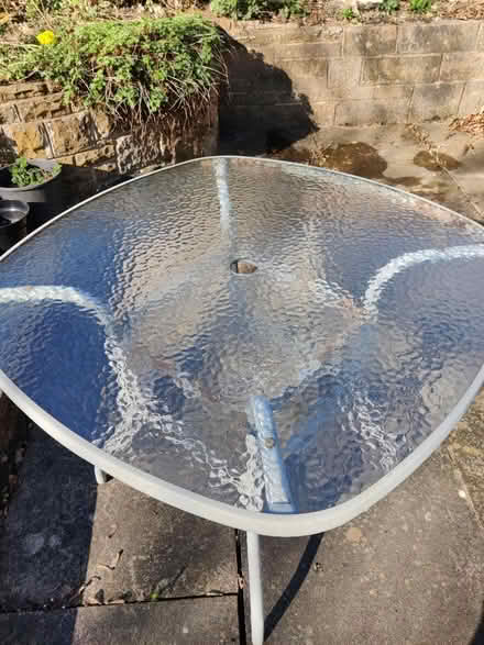 Photo of free Garden table with glass top (Horsforth LS18) #3