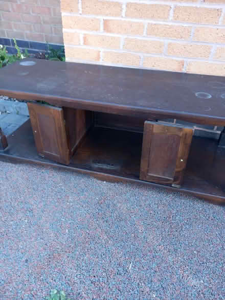 Photo of free Low solid wood unit/tv stand (Aston-on-Trent DE72) #3