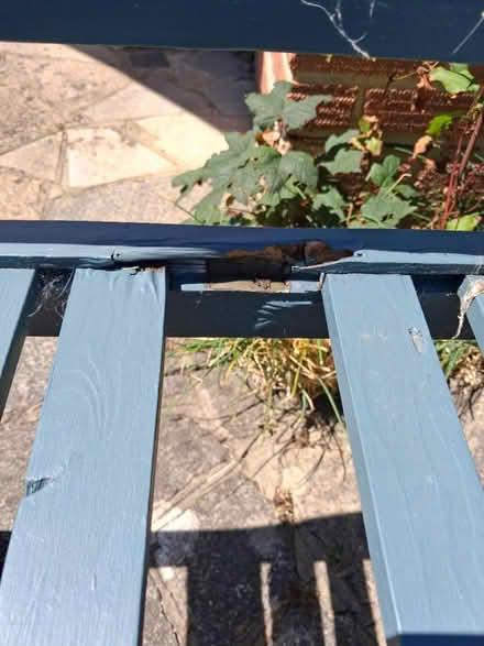 Photo of free Weathered Timber Garden Bench (Sarisbury Green SO31) #2