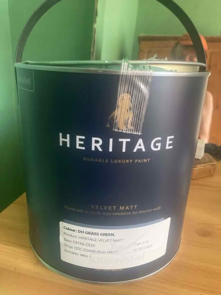 Photo of free Green fresh paint left over (Leith EH6) #1