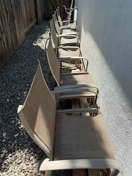 Photo of free Patio Sling Chairs + Side Table (South Davis) #2