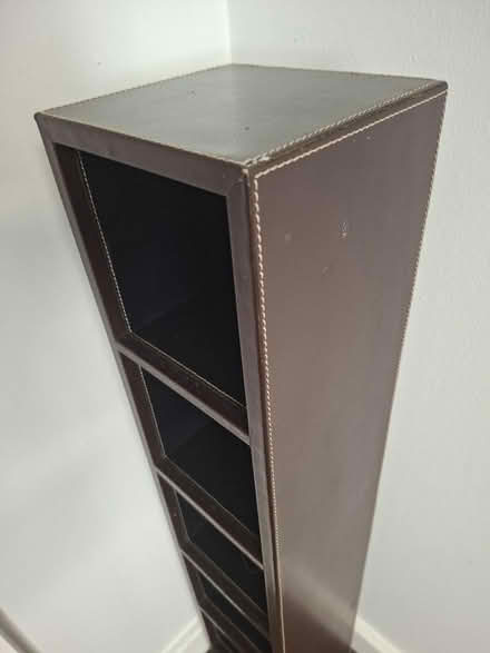 Photo of free Brown leather CD rack (Wolverhampton WV1) #2