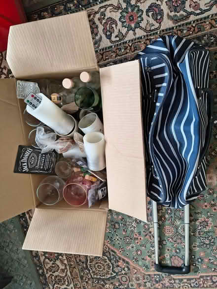 Photo of free Travel bag, glasses & candles (Bexleyheath DA7) #1