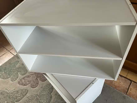 Photo of free 2 x small white shelves (Duxford CB22) #1
