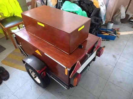 Photo of free Small DIY trailer 4 motorcycle/car (Lancaster bulk) #1