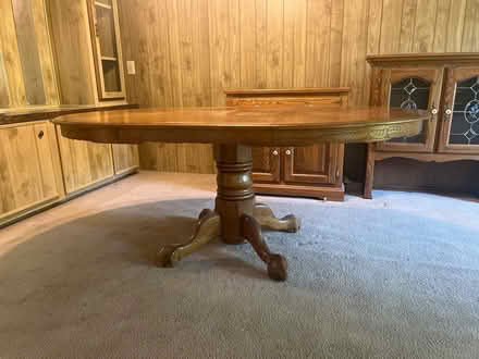 Photo of free Nice large solid oak wood table (Rancho Yolo - Pole Line & 5th) #1