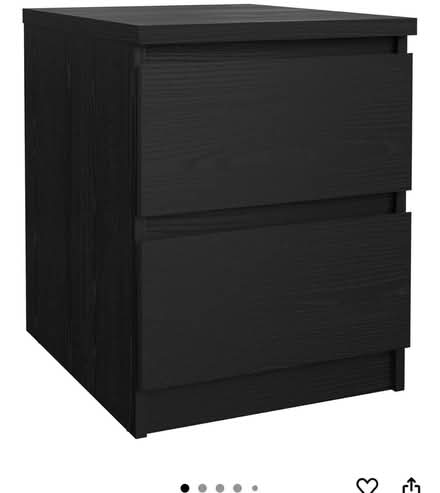 Photo of free 2 ikea black night stands (Shaw) #1