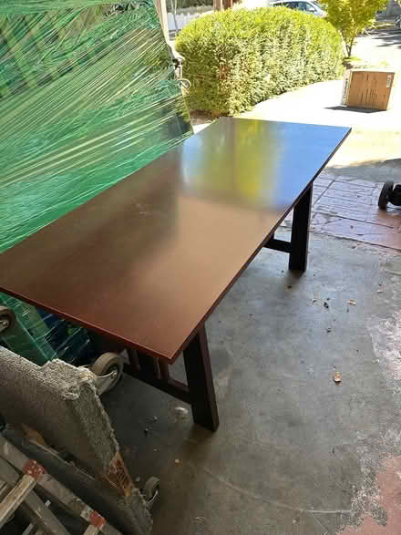 Photo of free Mission Wood Desk w/Keyboard Drawer (Queen Anne) #4