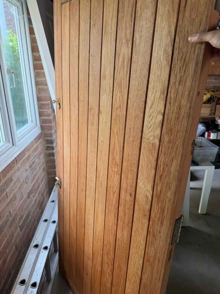 Photo of free Wood front door (oak?) (Cm34rt) #1