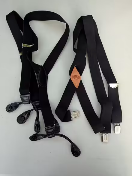 Photo of free 2 pairs black suspenders (Davis Square Somerville) #1