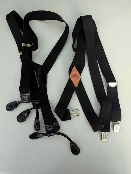 Photo of free 2 pairs black suspenders (Davis Square Somerville) #1