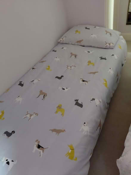 Photo of free Single Bed Base, Mattress and Bedding (DA12) #1