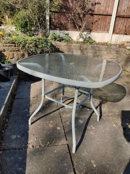 Photo of free Garden table with glass top (Horsforth LS18) #1