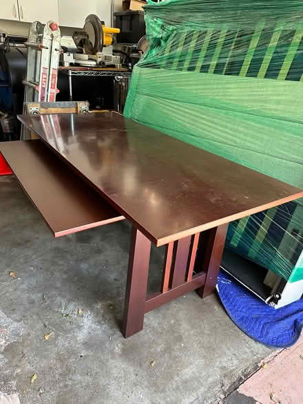 Photo of free Mission Wood Desk w/Keyboard Drawer (Queen Anne) #2