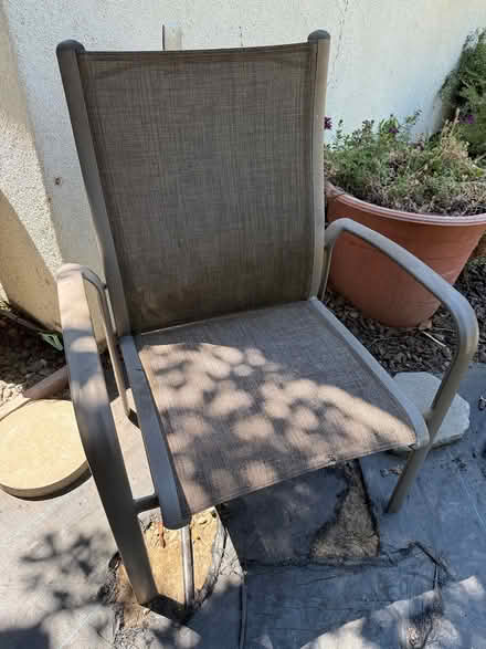 Photo of free Patio Sling Chairs + Side Table (South Davis) #1