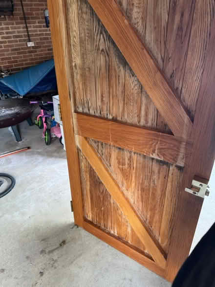 Photo of free Wood front door (oak?) (Cm34rt) #2