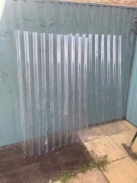 Photo of free Clear corrugated plastic sheets x 2 (Marsh LA1) #1