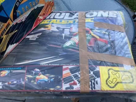 Photo of free Scalextric 22’ track, cars & accessories (IP4) #1