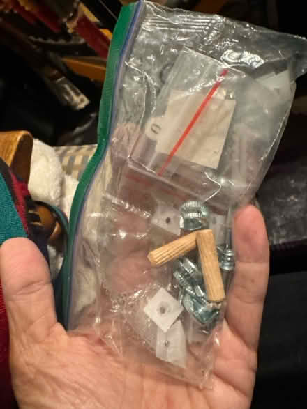 Photo of free Stained wood shelves and screws (Oakland, CA) #4