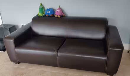 Photo of free 3 seater faux leather sofa (Killola, Rosscahill) #1