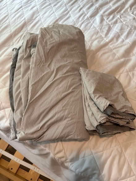 Photo of free Queen duvet set (small holes) (Shaw) #1