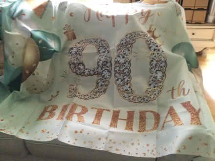 Photo of free Large Happy 90th Birthday Banner (Leith EH6) #1