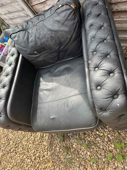 Photo of free Swivel chair - leather (S43 chesterfield) #3