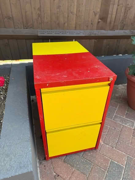 Photo of free Metal filing cabinet - 2 drawer (Cheam SM2) #2