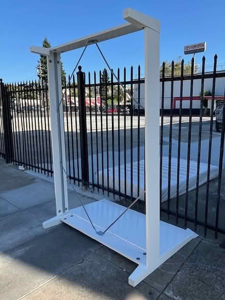 Photo of free Full size white bedframe (Near 42nd and Broadway) #2