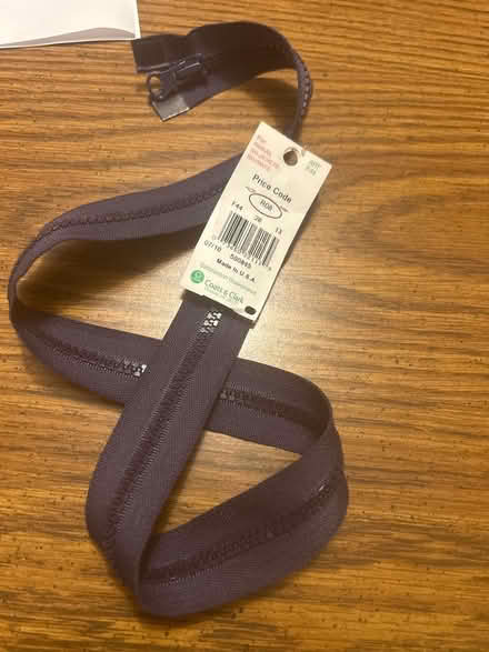 Photo of free Large blue parka zipper (Green/ Springfield border) #1
