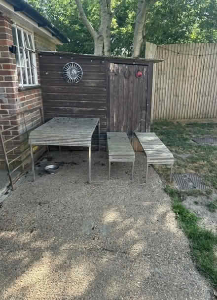 Photo of free Garden table and benches (Biggin Hill) #2