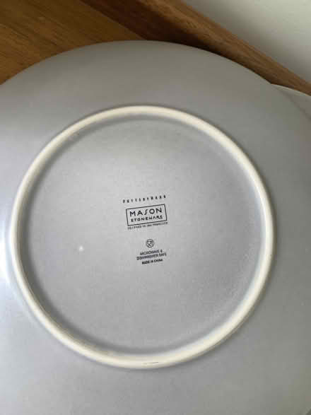 Photo of free Pottery Barn Mason Stoneware Plates (Morristown) #2
