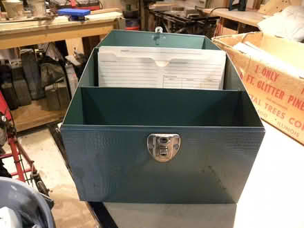 Photo of free Lockable metal file box (Troy) #1