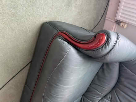 Photo of free Leather sofa matching chair (Rh149pa) #2