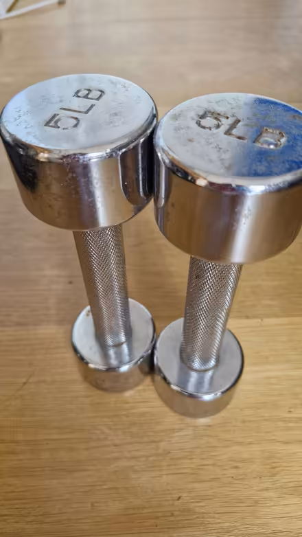 Photo of free 5lb dumbbells (Dublin 14) #1