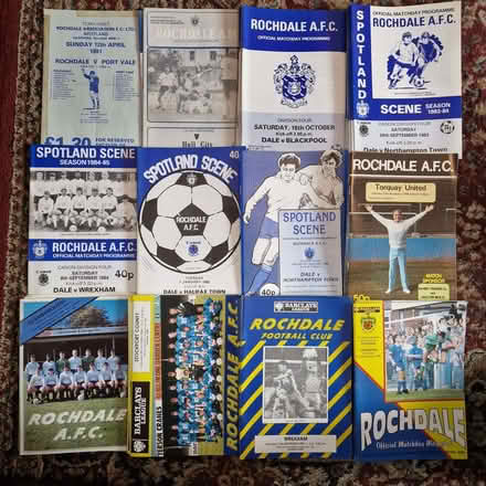 Photo of free Rochdale AFC Programmes (Lower Place OL16) #1