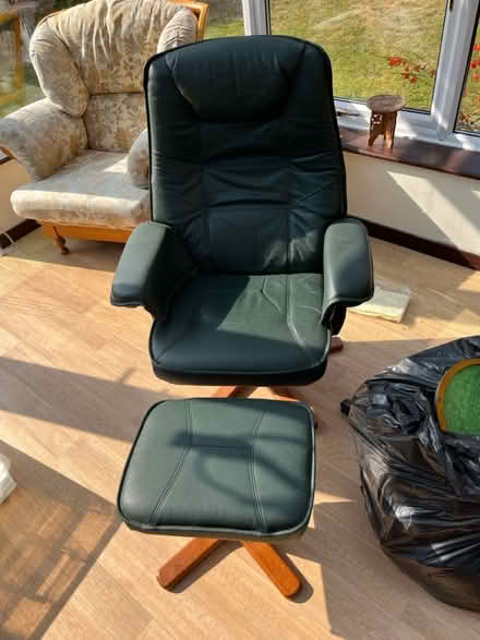 Photo of free Leather sofa matching chair (Rh149pa) #3
