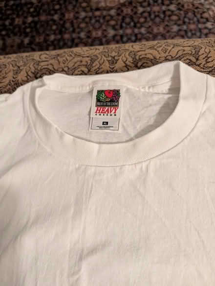 Photo of free 2 White tshirts Mens (Lakeview, close to Bayshore) #1