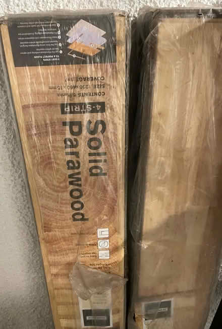 Photo of free 2 packs of solid parawood flooring (Wallington) #1