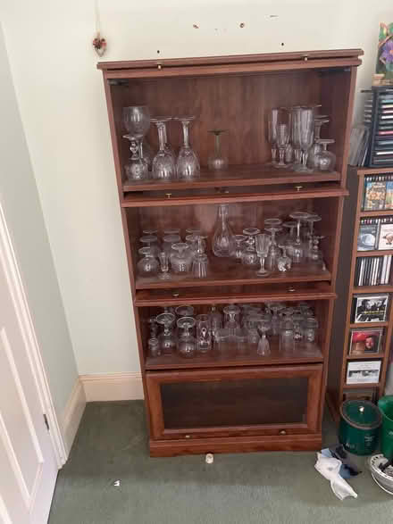 Photo of free Two bookshelves with glass fronts (RH14) #3