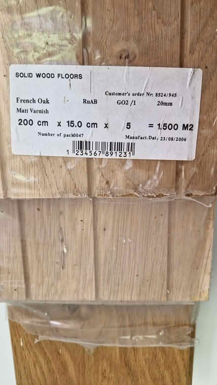 Photo of free French oak floorboards (Dublin 14) #1
