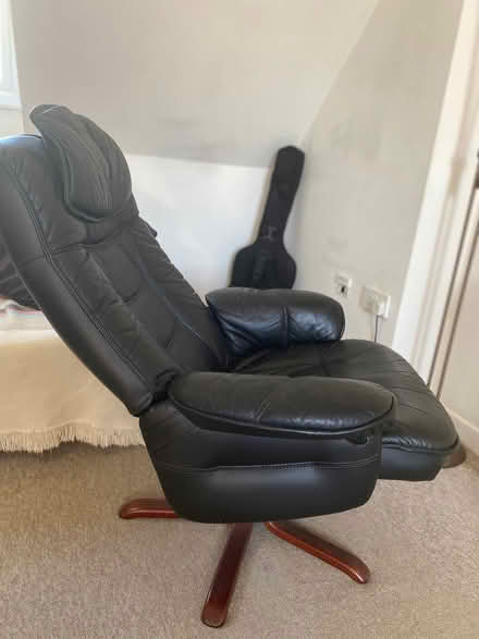 Photo of free Black lounge chair (Dursley GL11) #2