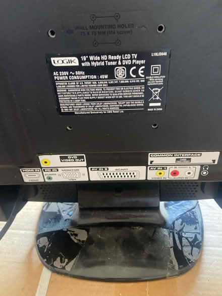 Photo of free Toshiba 19” LCD tv (Ballywalter BT22) #2
