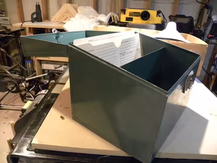 Photo of free Lockable metal file box (Troy) #2